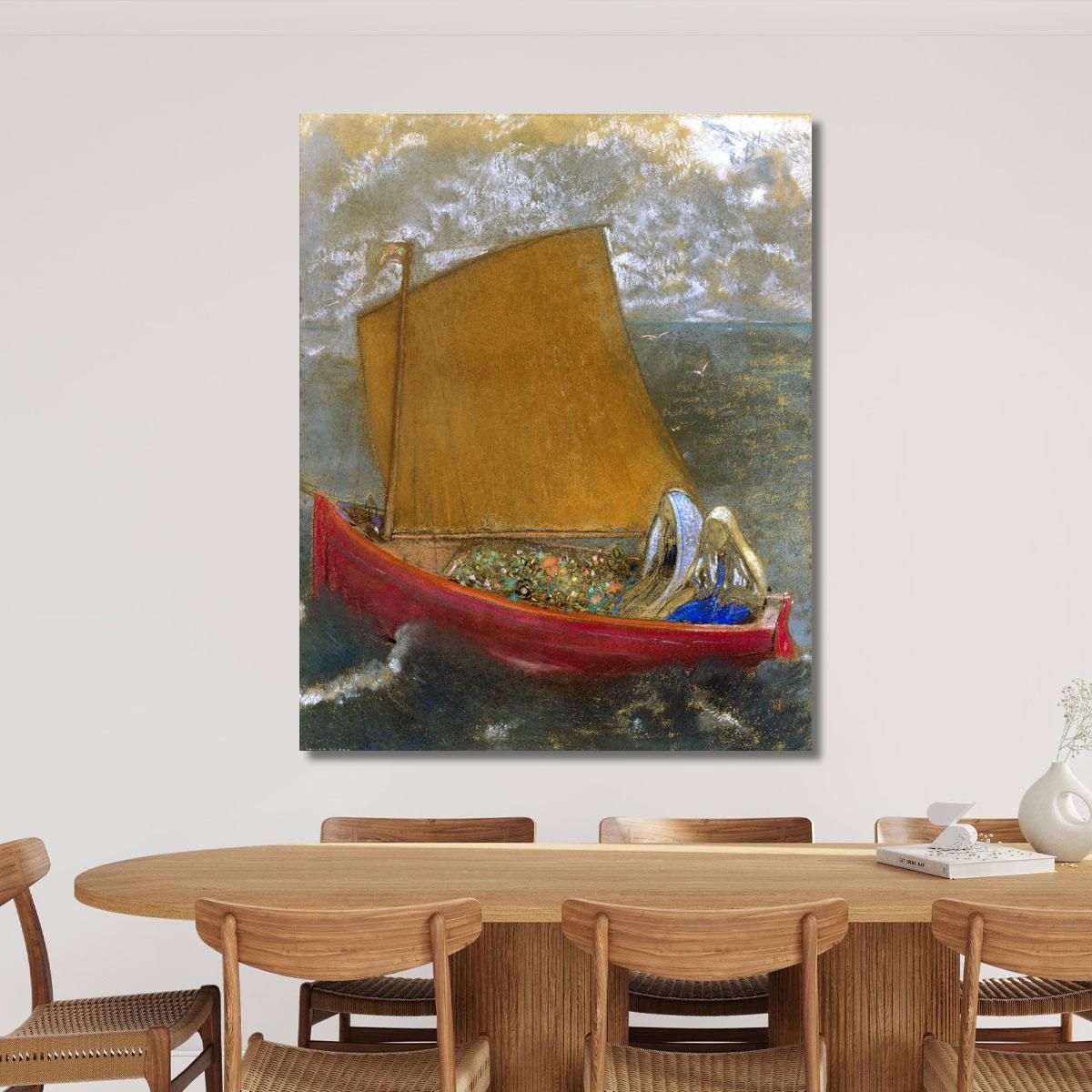 La Voile Jaune The Yellow Sail Odilon Redon ord35 canvas print 