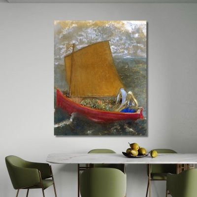 La Voile Jaune The Yellow Sail Odilon Redon ord35 canvas print 