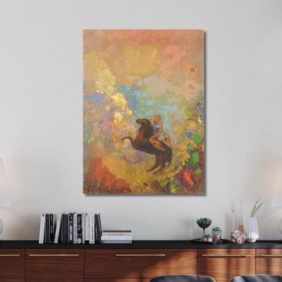 Muse On Pegasus Odilon Redon ord45 canvas print 