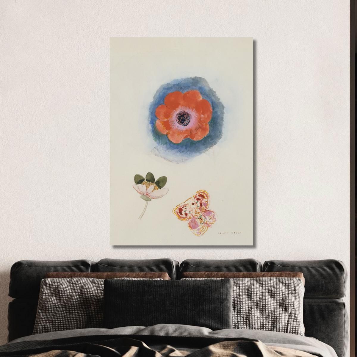 Study Of Flowers Museum Of Fine Arts Of The City Of Paris Odilon Redon ord47 canvas print 