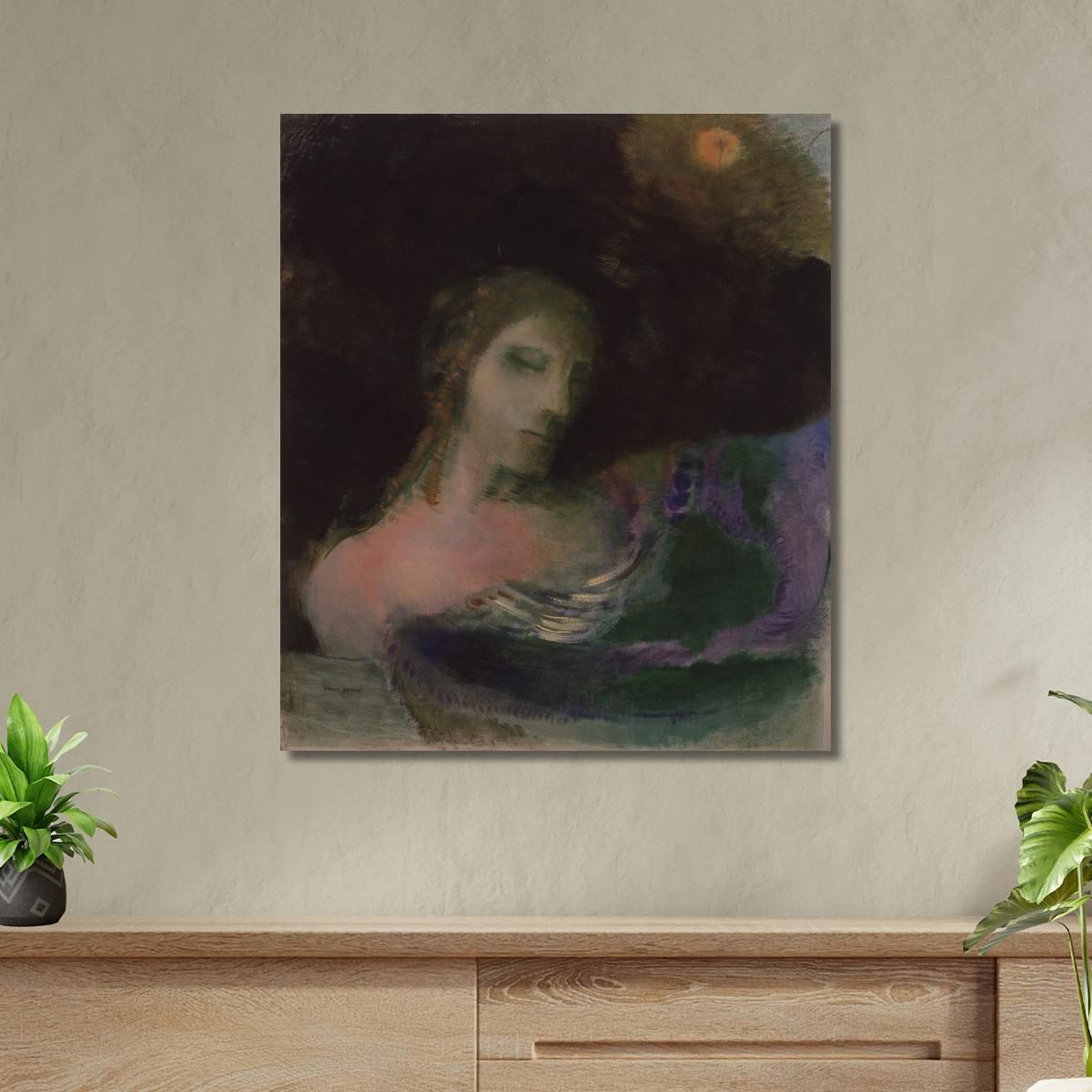 Ophelia Odilon Redon ord50 canvas print 