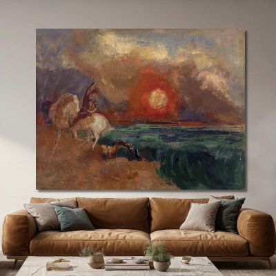 Saint George And The Dragon Saint George And The Dragon Odilon Redon ord61 canvas print 