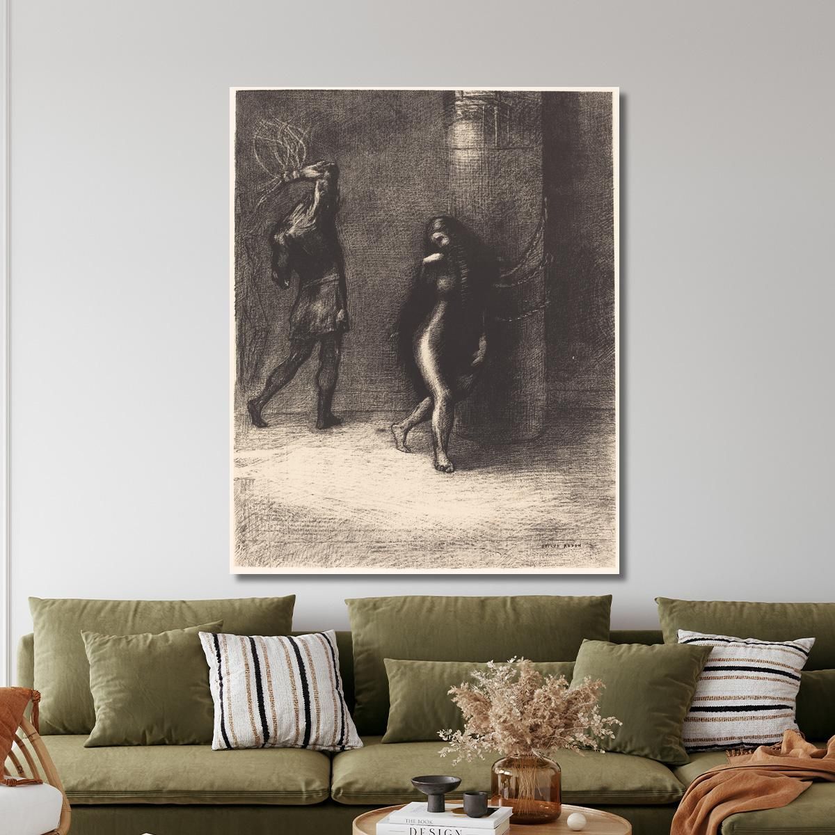 Saint Anthony Through His Long Hair That Covered His Face Odilon Redon ord64 canvas print 