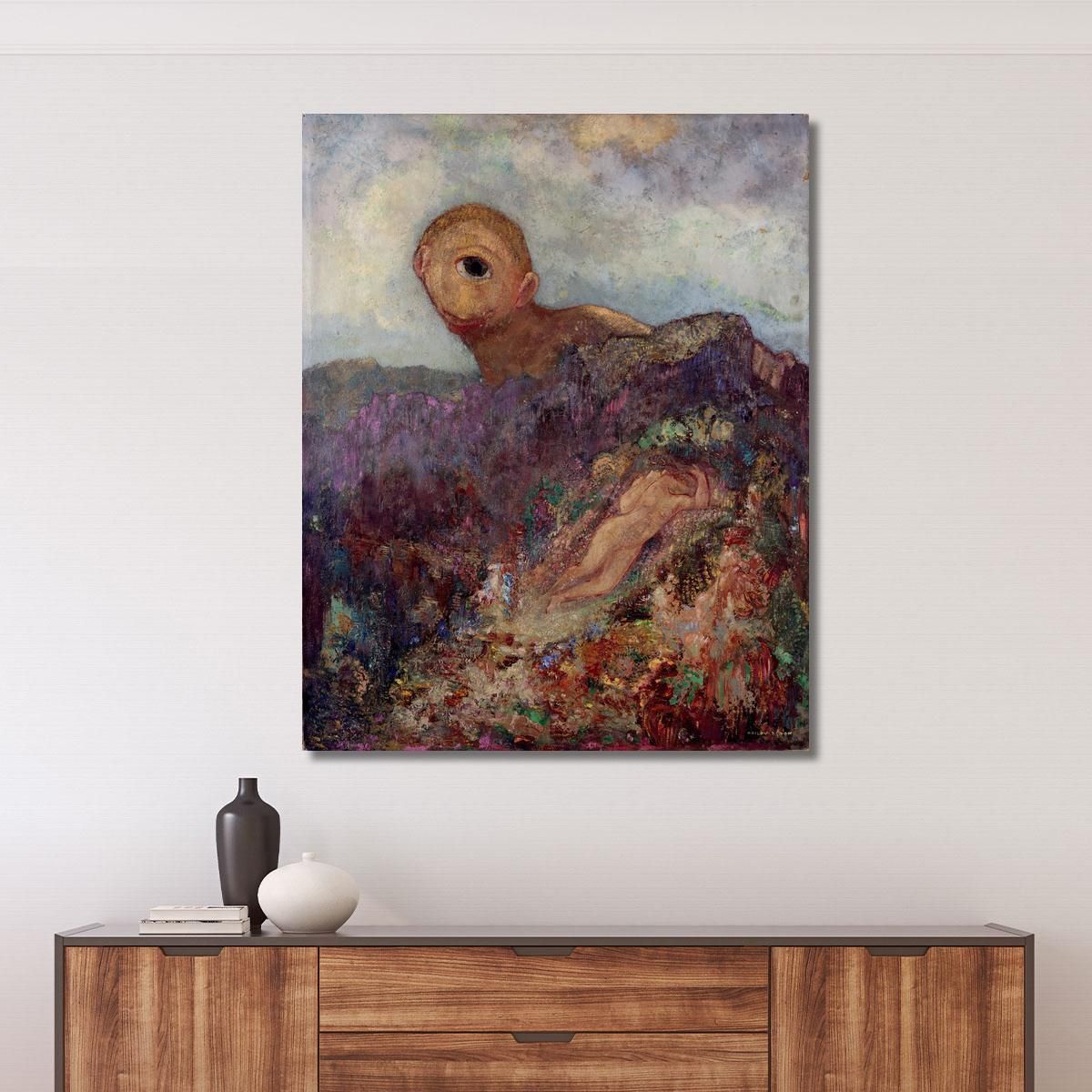 The Cyclops Odilon Redon ord71 canvas print 