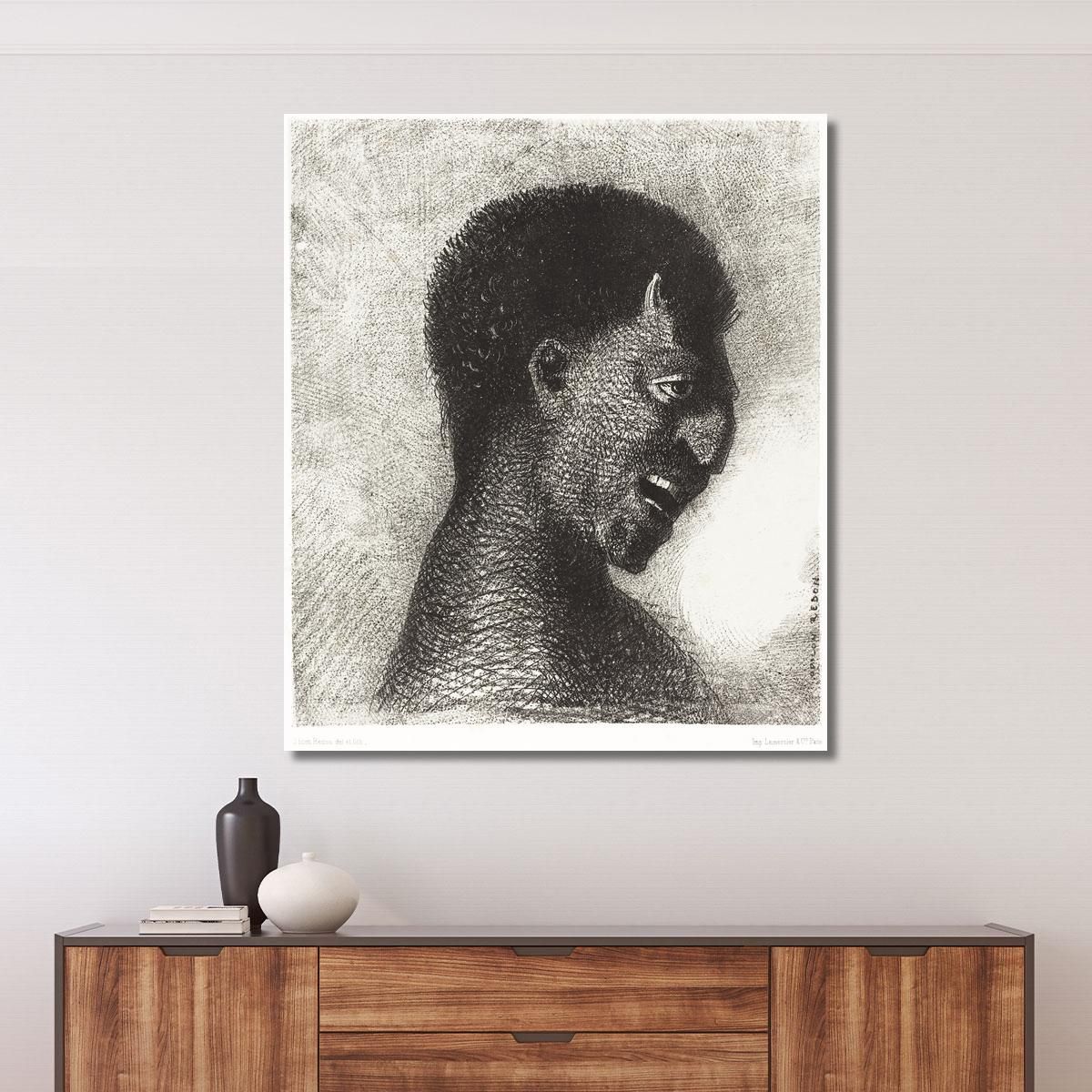 The Satyr With The Cynical Smile Odilon Redon ord77 canvas print 
