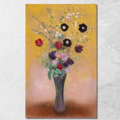 Vase Of Flowers Odilon Redon ord84 canvas print 