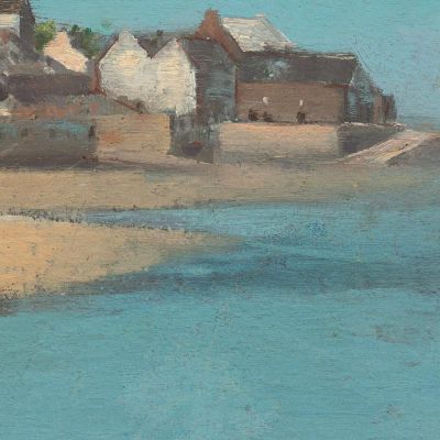Village By The Sea In Brittany Odilon Redon ord90 canvas print