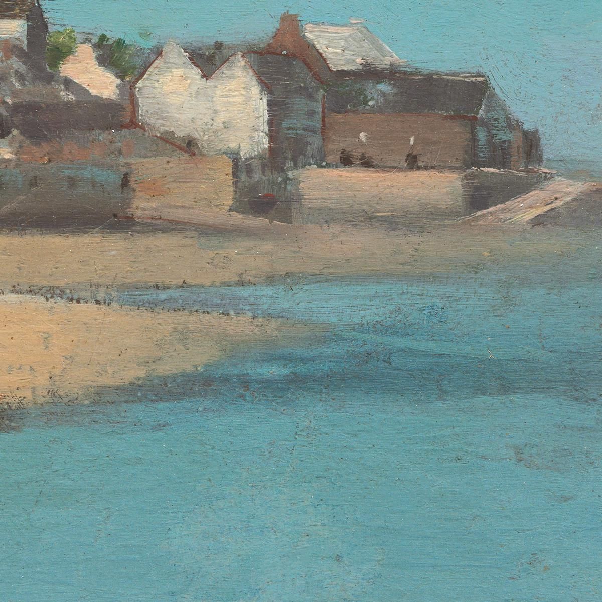 Village By The Sea In Brittany Odilon Redon ord90 canvas print