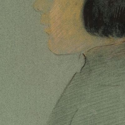 Young Woman In Profile Odilon Redon ord96 canvas print