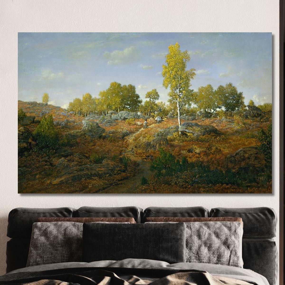 A Path Among The Rocks Théodore Rousseau trs2 canvas print 