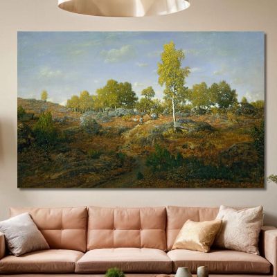 A Path Among The Rocks Théodore Rousseau trs2 canvas print 