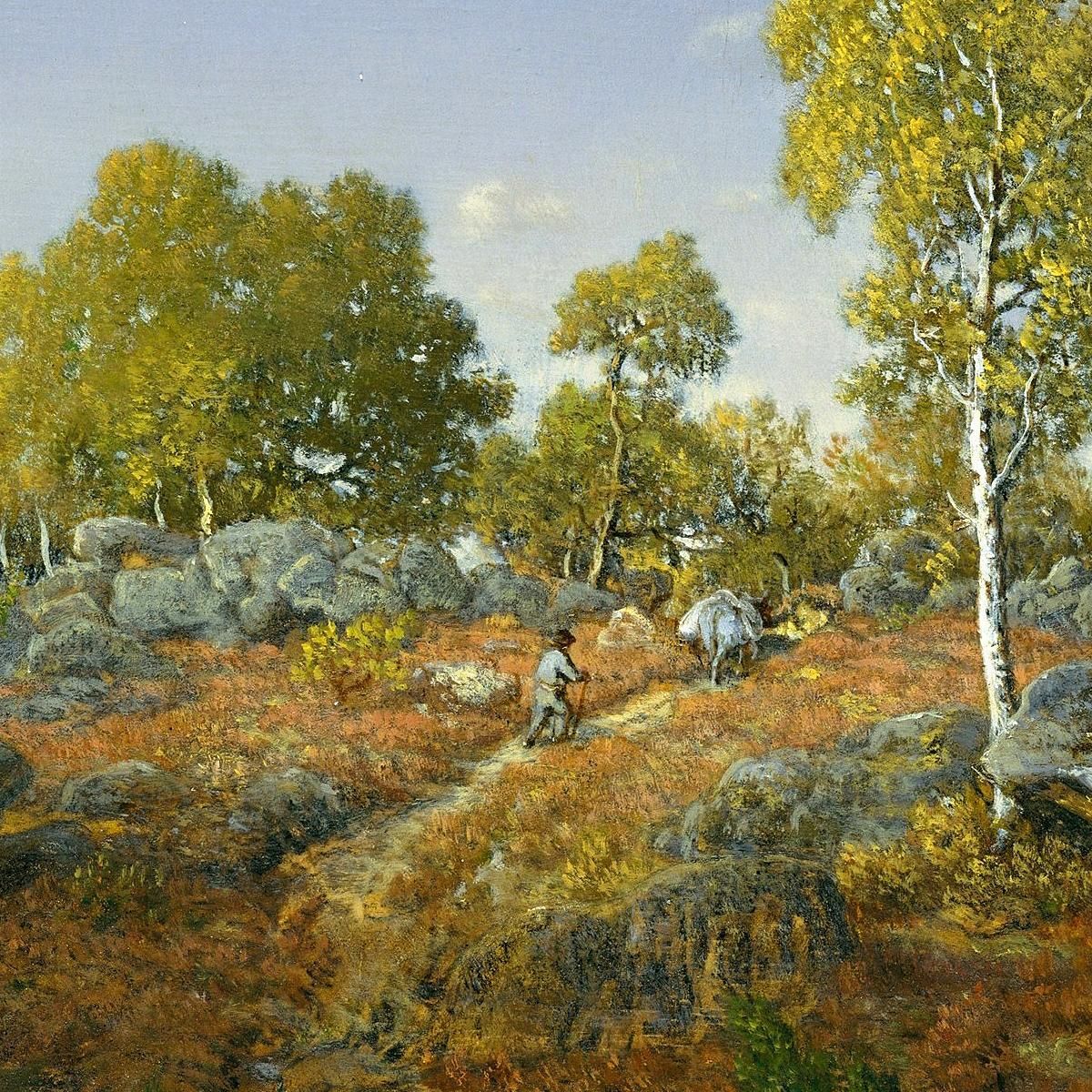 A Path Among The Rocks Théodore Rousseau trs2 canvas print