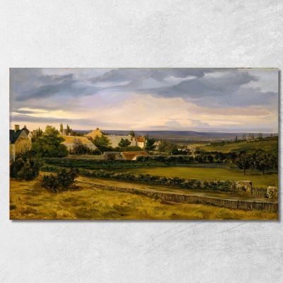 A Village In A Valley Théodore Rousseau trs5 canvas print 