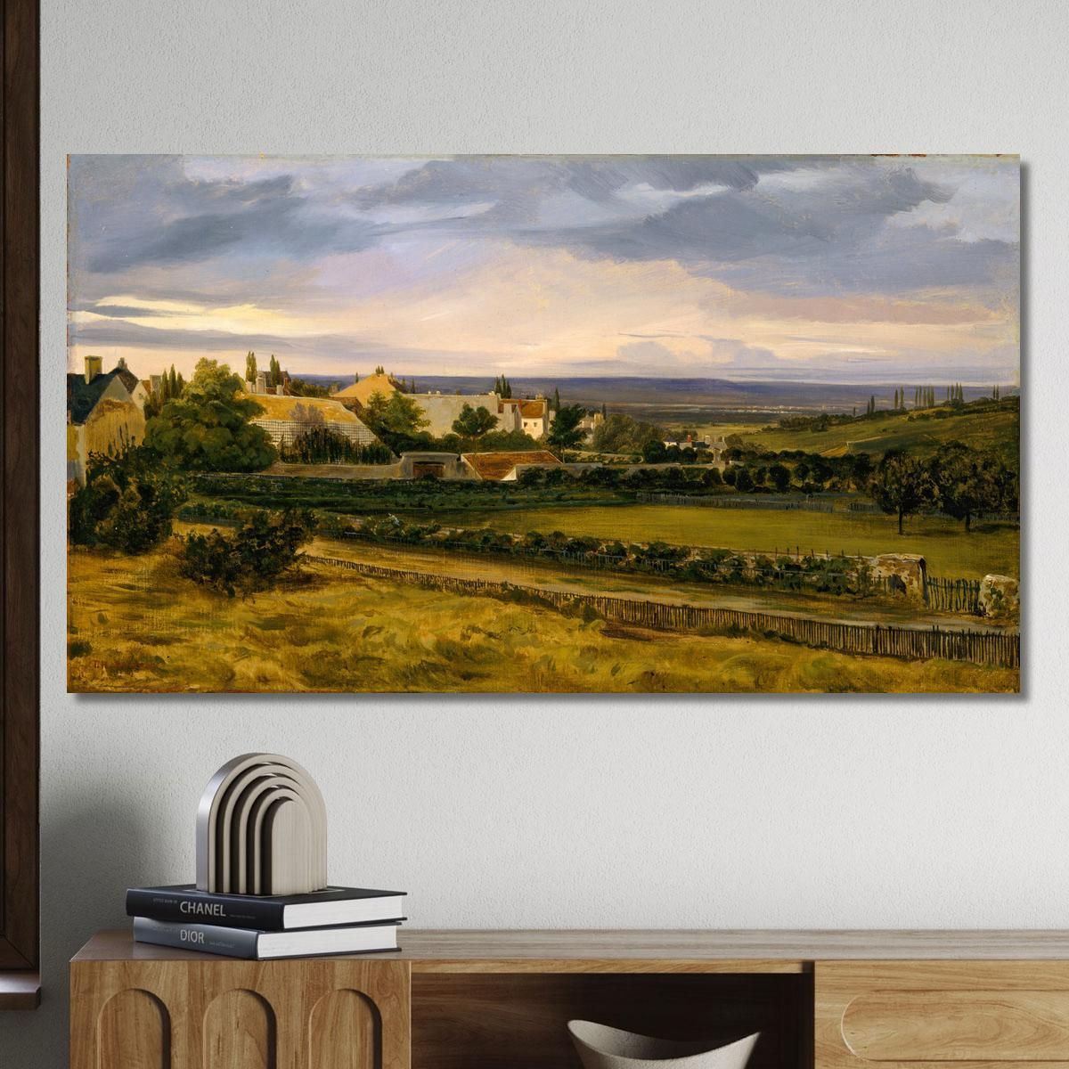 A Village In A Valley Théodore Rousseau trs5 canvas print 