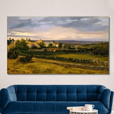 A Village In A Valley Théodore Rousseau trs5 canvas print 