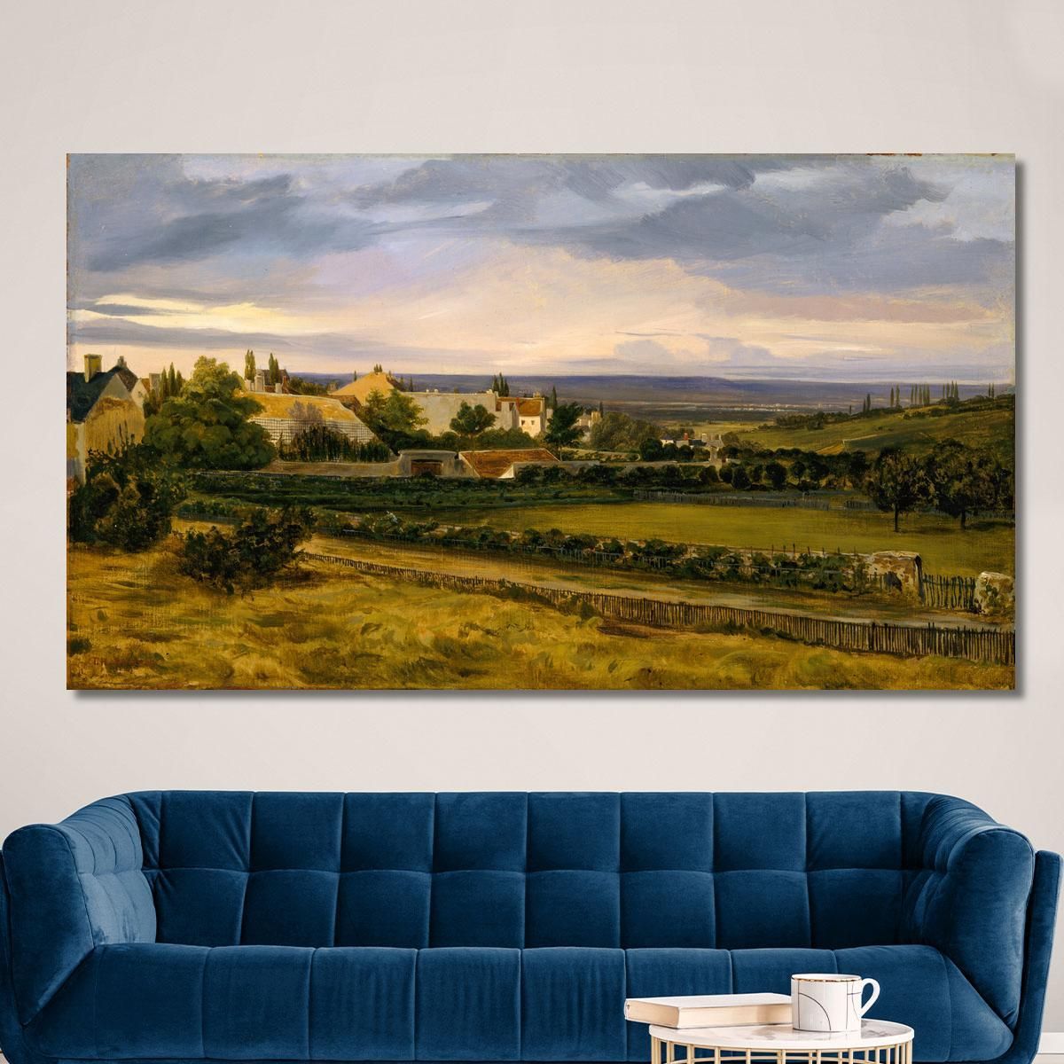 A Village In A Valley Théodore Rousseau trs5 canvas print 