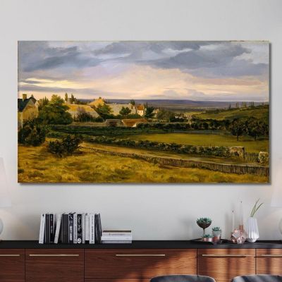 A Village In A Valley Théodore Rousseau trs5 canvas print 