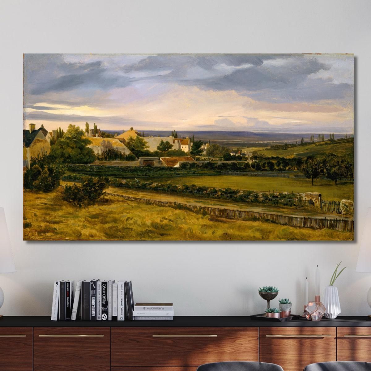 A Village In A Valley Théodore Rousseau trs5 canvas print 