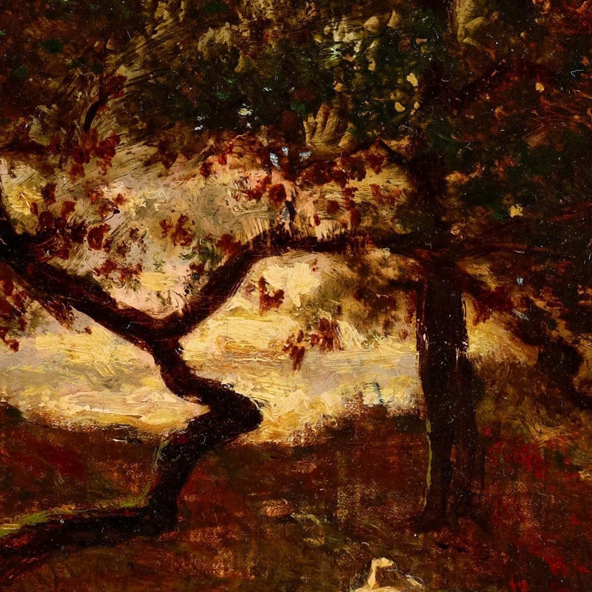 Autumn At St. Jean De Paris Forest Of Fontainebleau Théodore Rousseau trs8 canvas print