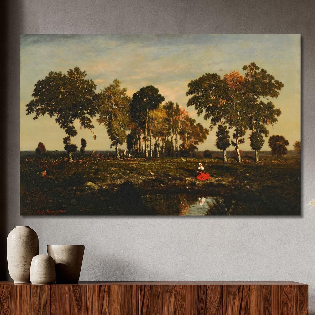 At Sea Théodore Rousseau trs14 canvas print 