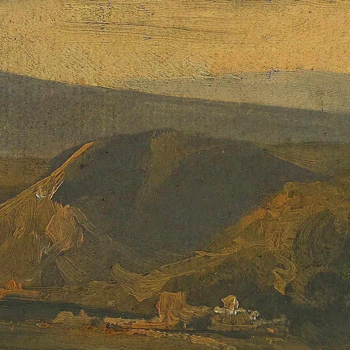 Landscape Auvergne Théodore Rousseau trs16 canvas print