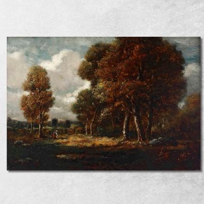 Landscape With Figures Théodore Rousseau trs19 canvas print 