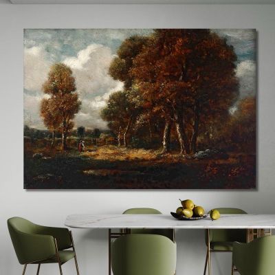 Landscape With Figures Théodore Rousseau trs19 canvas print 