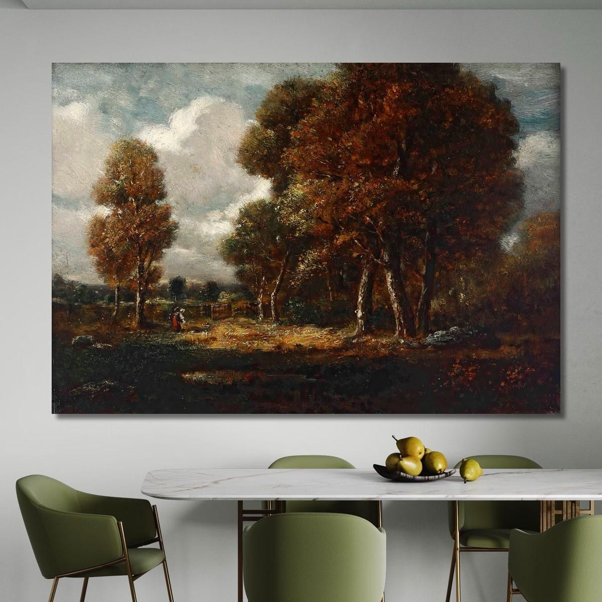 Landscape With Figures Théodore Rousseau trs19 canvas print 