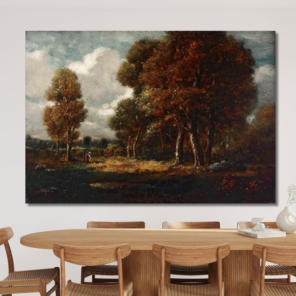 Landscape With Figures Théodore Rousseau trs19 canvas print 
