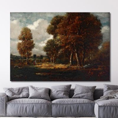 Landscape With Figures Théodore Rousseau trs19 canvas print 