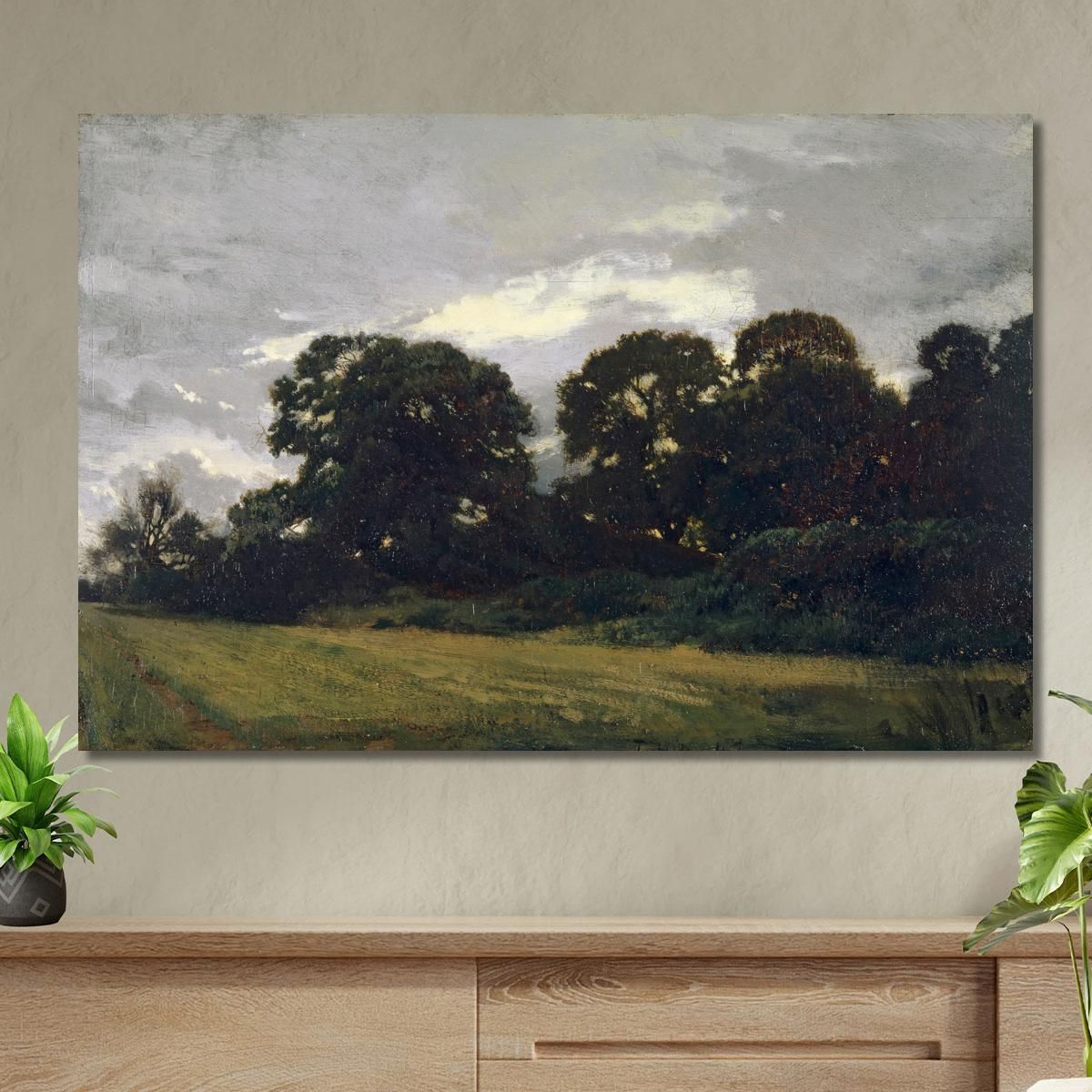 Landscape With Trees Théodore Rousseau trs22 canvas print 