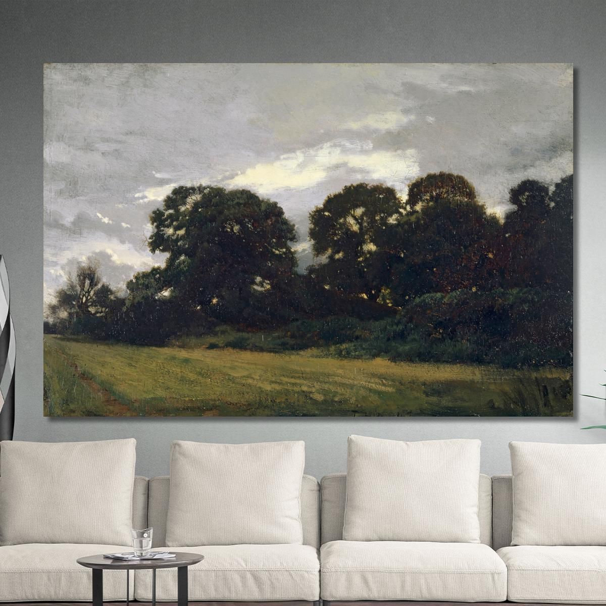Landscape With Trees Théodore Rousseau trs22 canvas print 