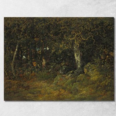 The Rock Oak Théodore Rousseau trs24 canvas print 
