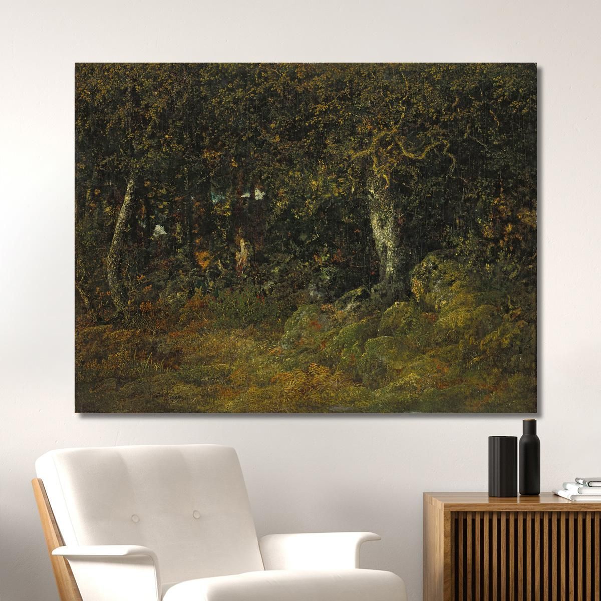 The Rock Oak Théodore Rousseau trs24 canvas print 