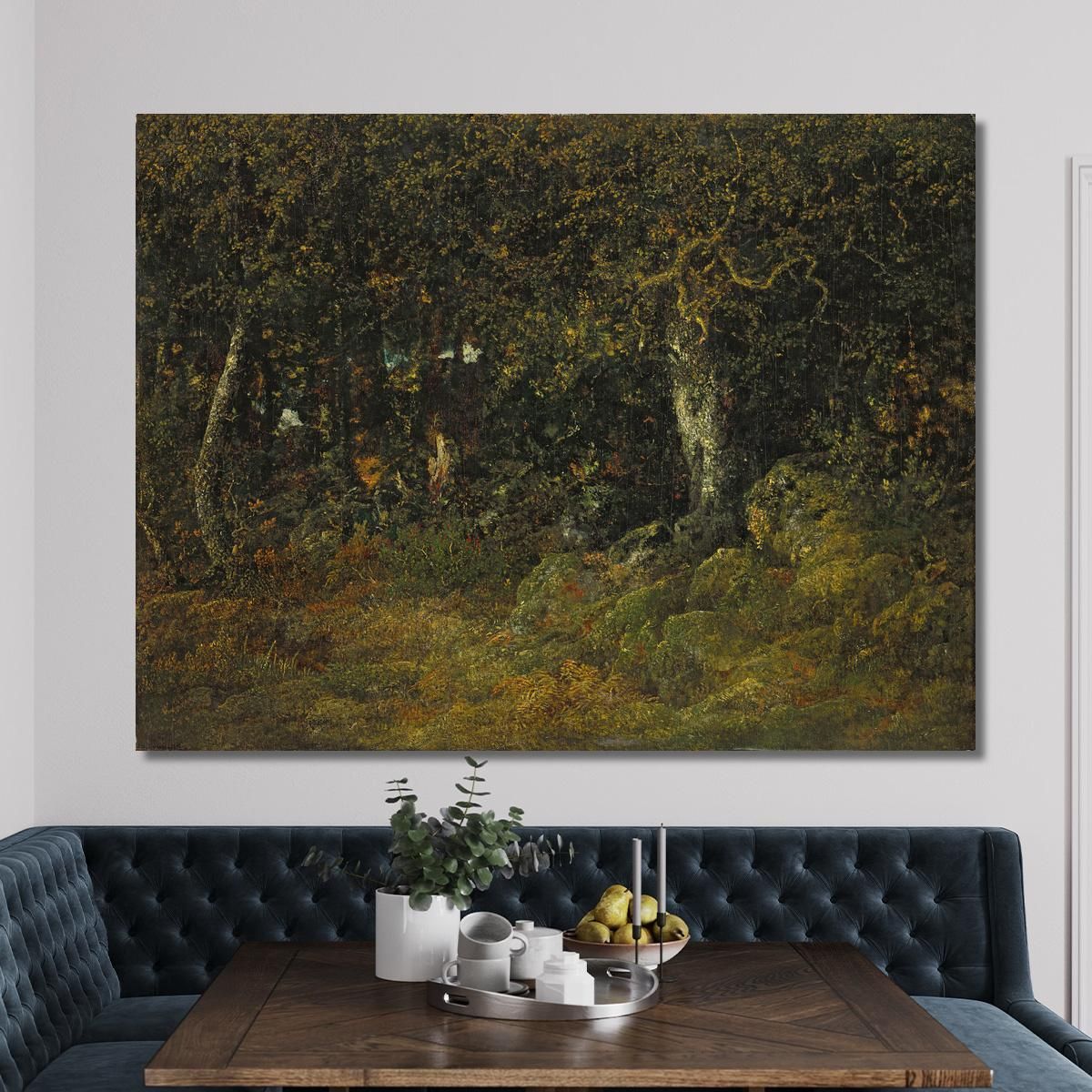 The Rock Oak Théodore Rousseau trs24 canvas print 