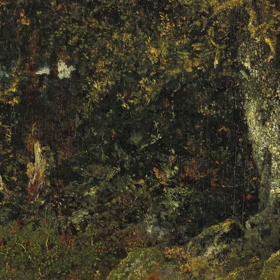 The Rock Oak Théodore Rousseau trs24 canvas print