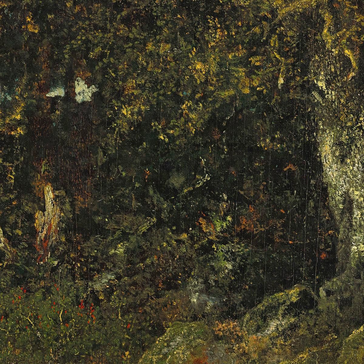 The Rock Oak Théodore Rousseau trs24 canvas print