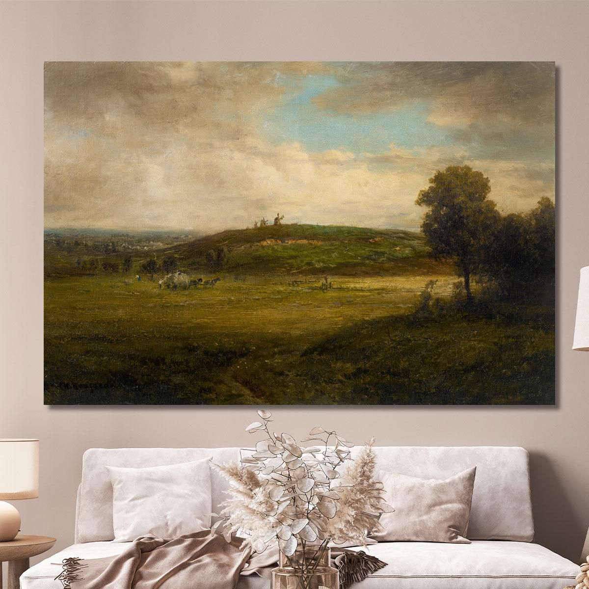 The Mills Of The Butte Montmartre Théodore Rousseau trs25 canvas print 