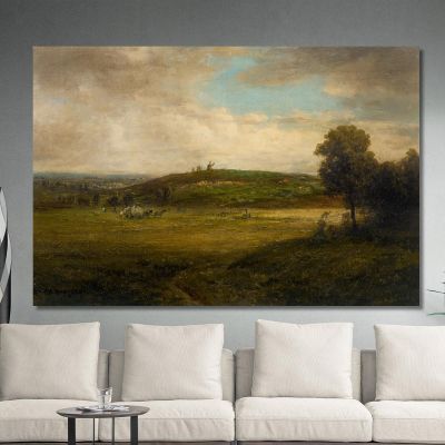 The Mills Of The Butte Montmartre Théodore Rousseau trs25 canvas print 