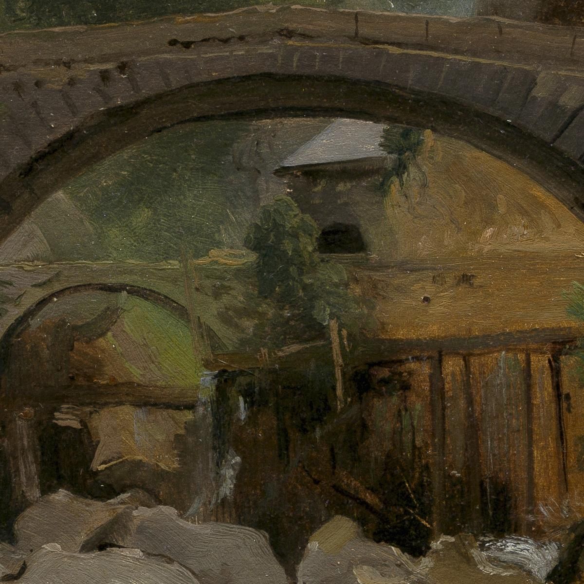 Mountain Stream In The Auvergne Théodore Rousseau trs27 canvas print