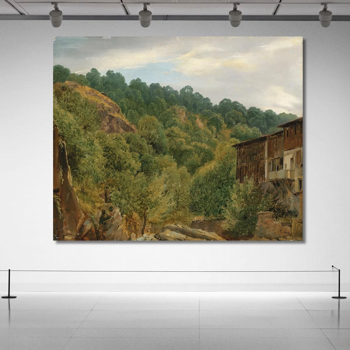 Auvergne Landscape 2 Théodore Rousseau trs28 canvas print 