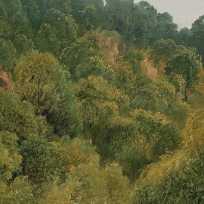 Auvergne Landscape 2 Théodore Rousseau trs28 canvas print
