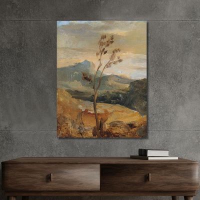 Auvergne Landscape Théodore Rousseau trs29 canvas print 