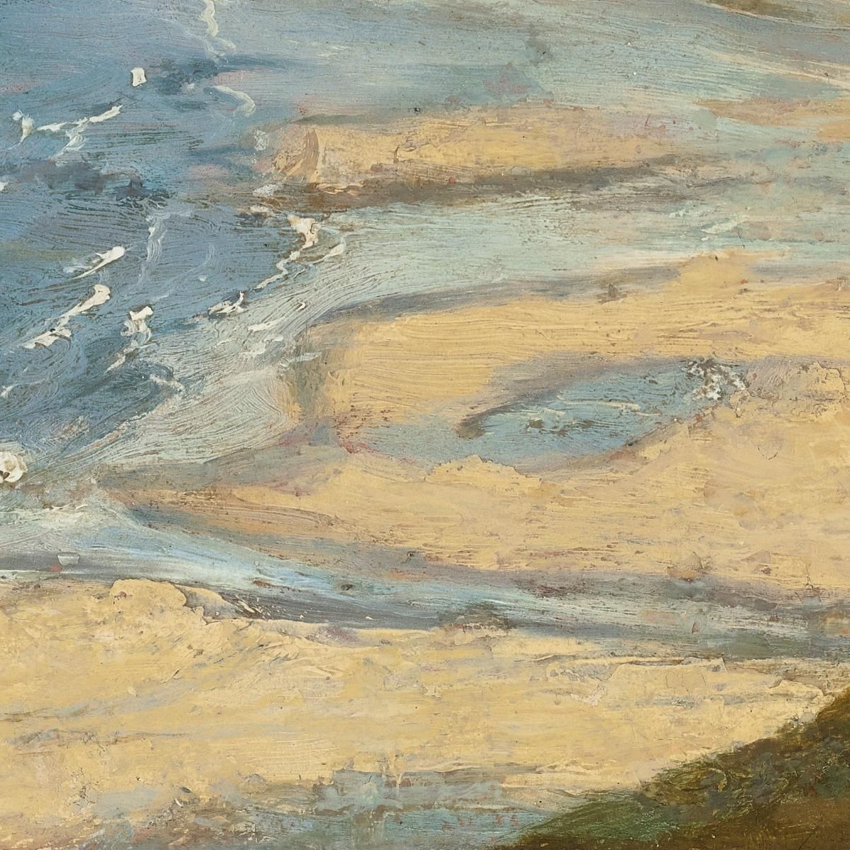 Beach Near Mont-Saint-Michel Théodore Rousseau trs30 canvas print