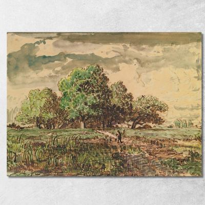 Return From The Fields Théodore Rousseau trs31 canvas print 