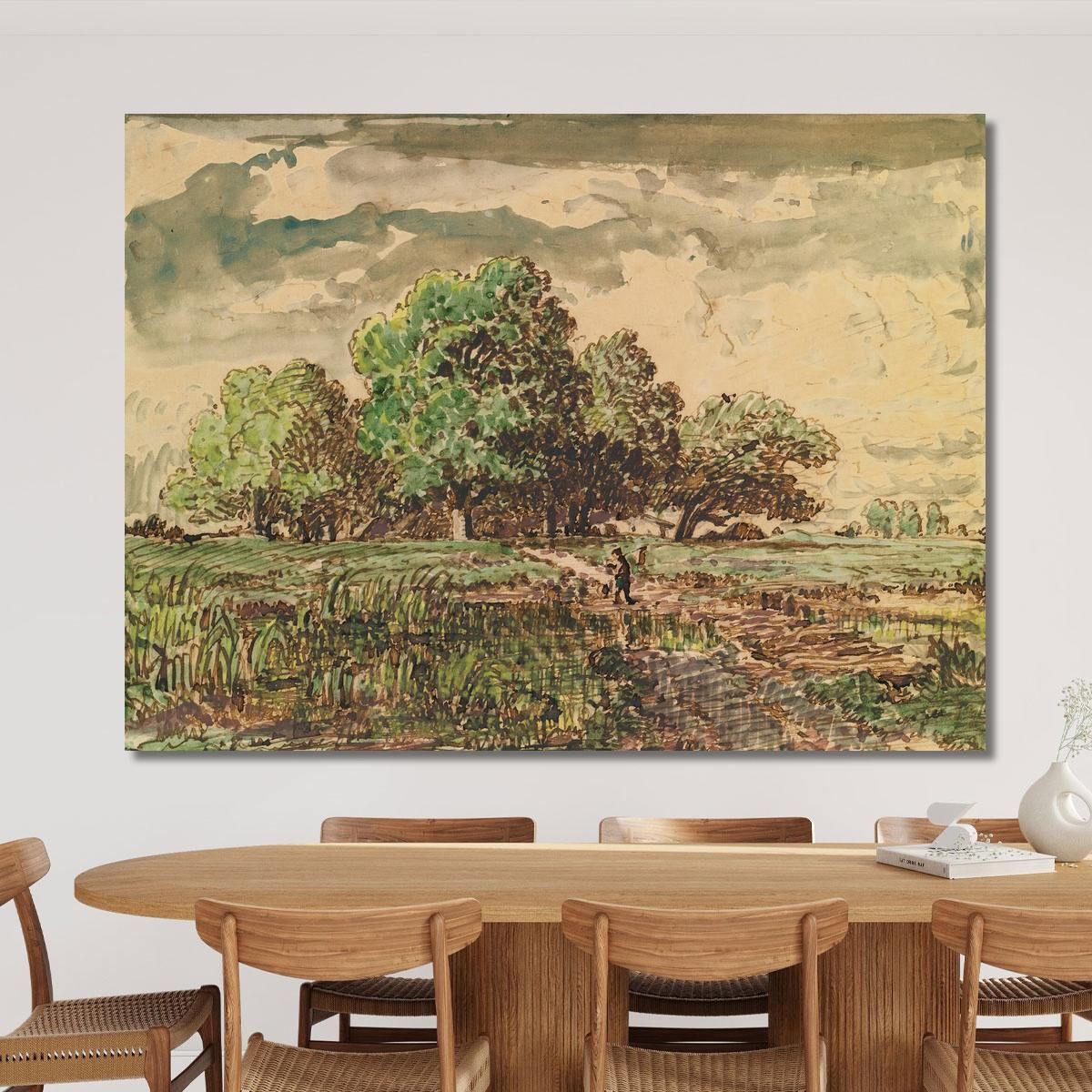 Return From The Fields Théodore Rousseau trs31 canvas print 