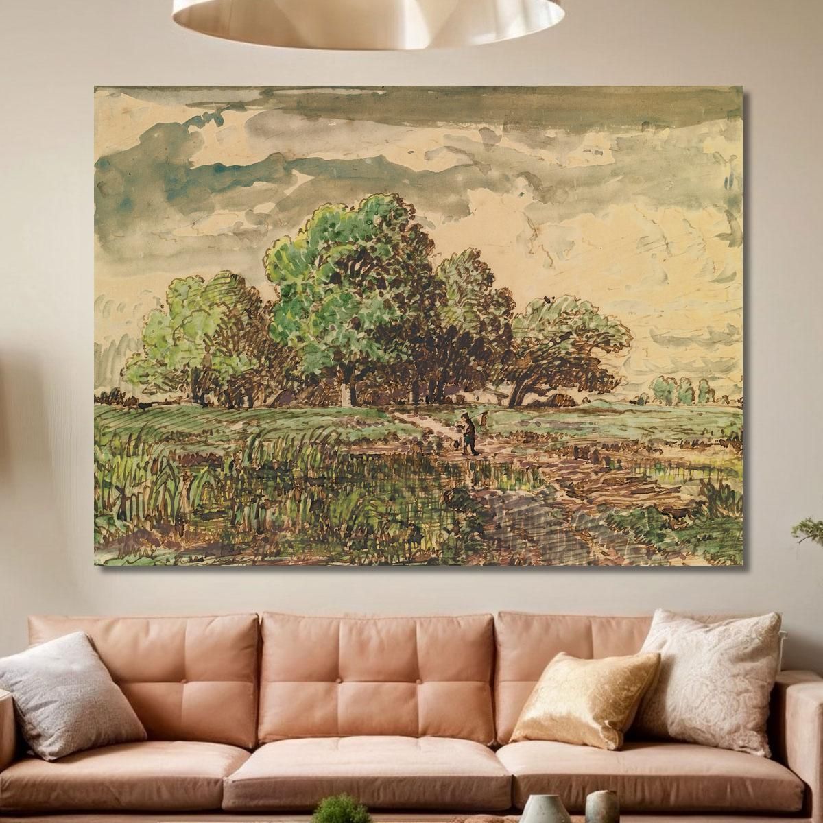 Return From The Fields Théodore Rousseau trs31 canvas print 