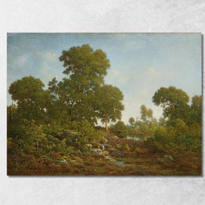 Springtime Théodore Rousseau trs33 canvas print 