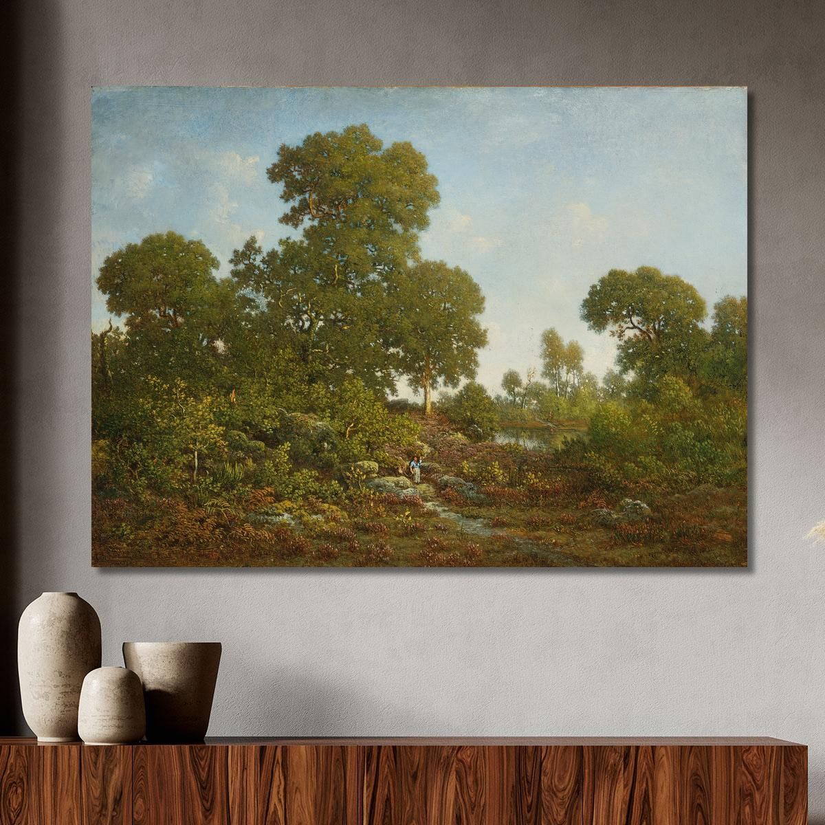 Springtime Théodore Rousseau trs33 canvas print 