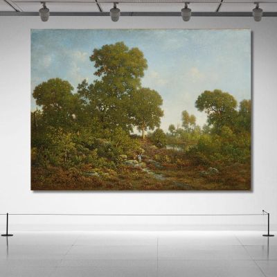 Springtime Théodore Rousseau trs33 canvas print 